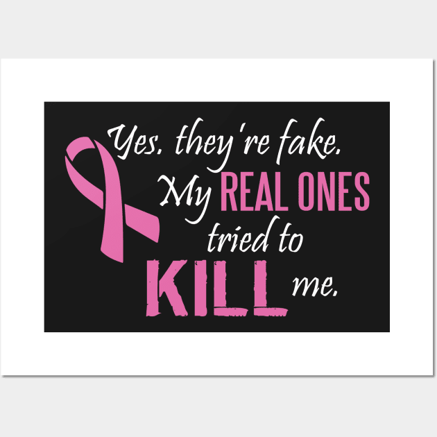 Cancer: Yes, they're fake. My real ones tried to kill me. Wall Art by nektarinchen